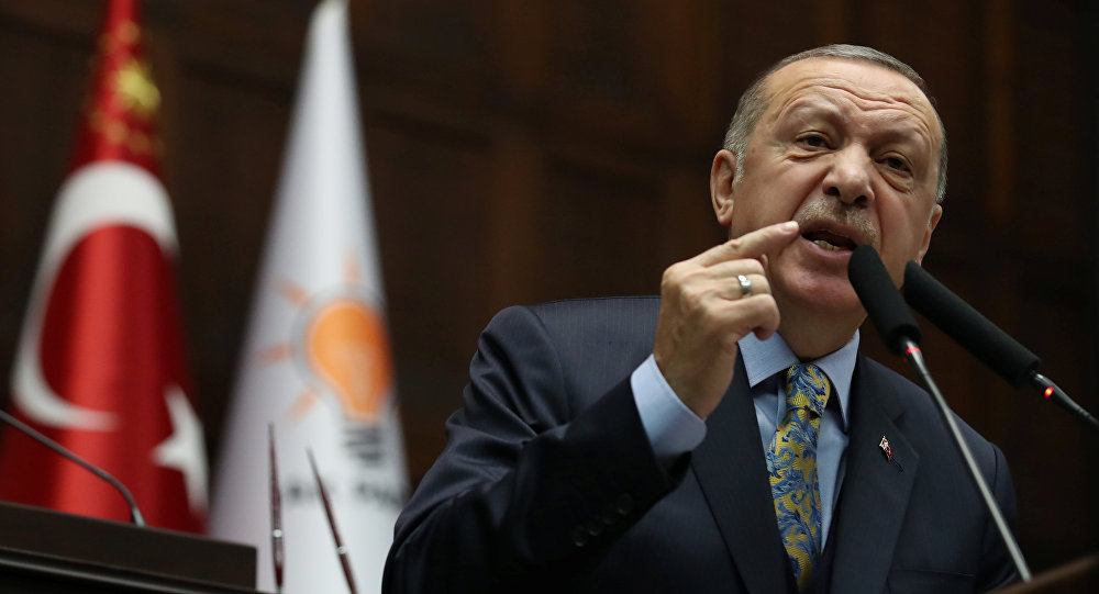 Erdogan says U.S. sanctions an attack on Turkey's rights