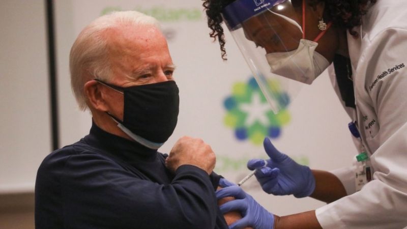 Biden receives his first jab of COVID-19 vaccine live on T.V