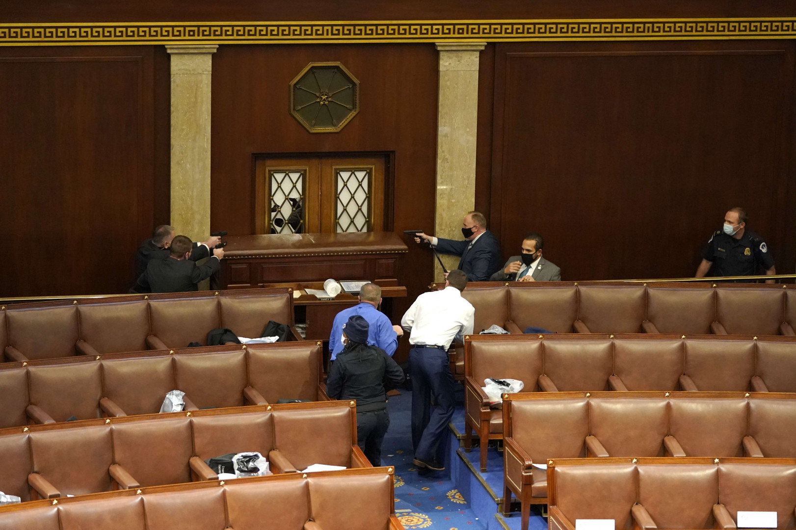 US updates: Congressional lawmakers removed as protestors smash through Capitol's entrances