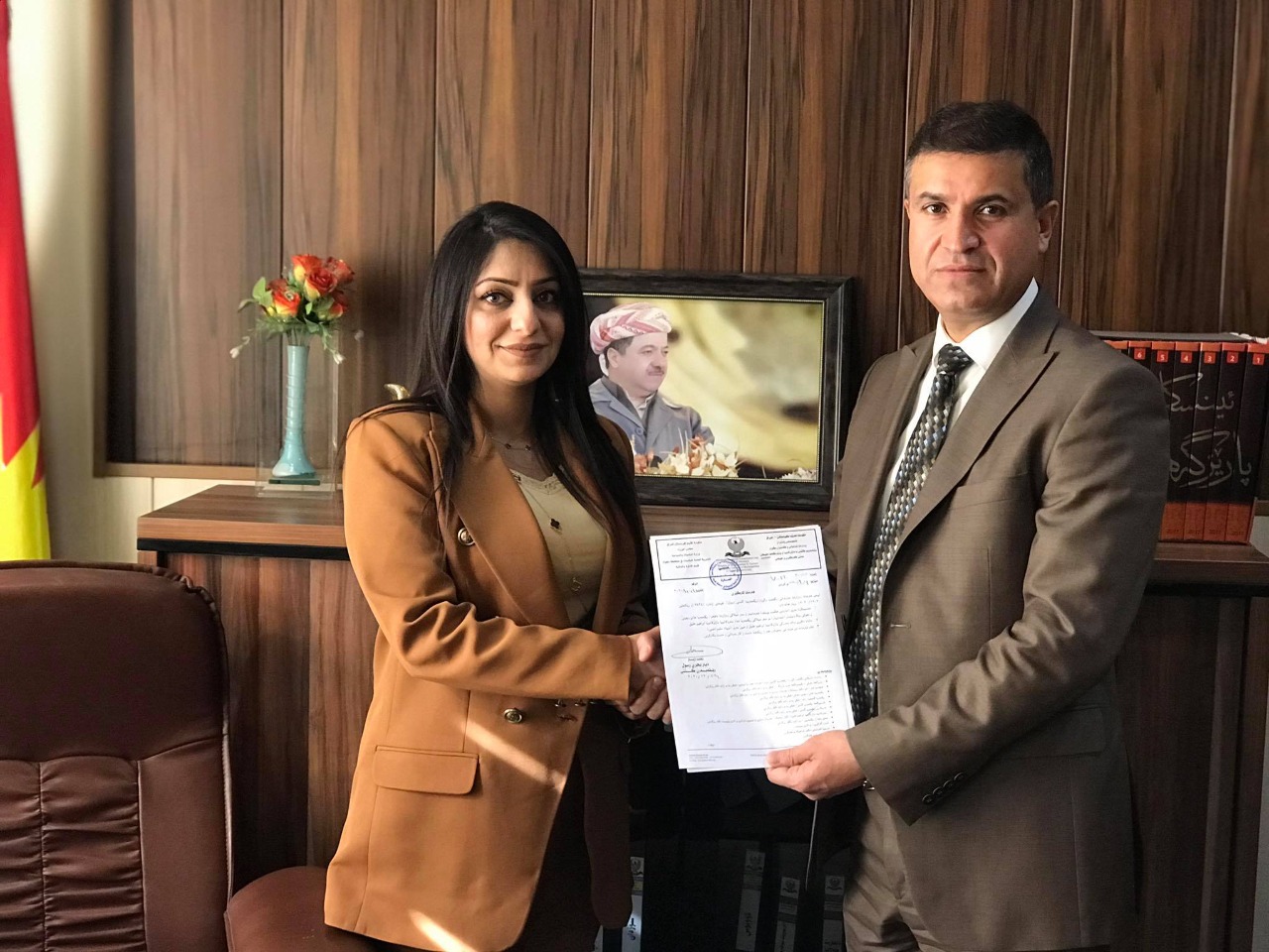 Duhok implements its pledge by appointing a woman as a director