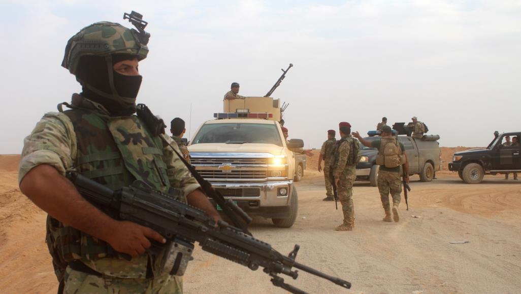 A policeman injured in an ISIS attack in Diyala