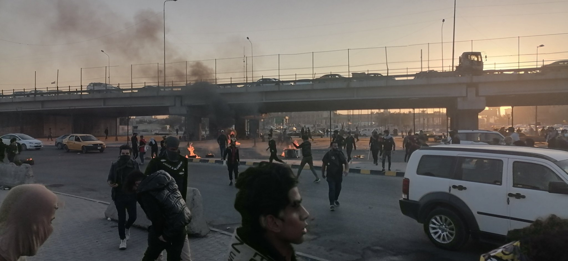  ارتفاع حصيلة مصادمات الناصرية بين الشرطة ومتظاهرين