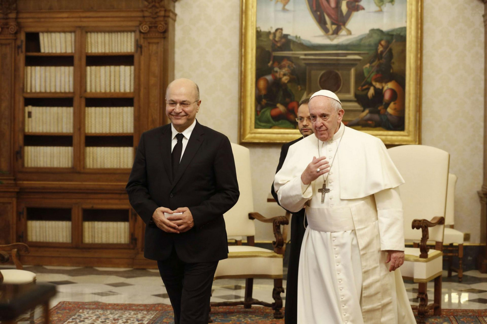 An Italian security delegation arrives in Iraq to assess the situation before the pope's visit 