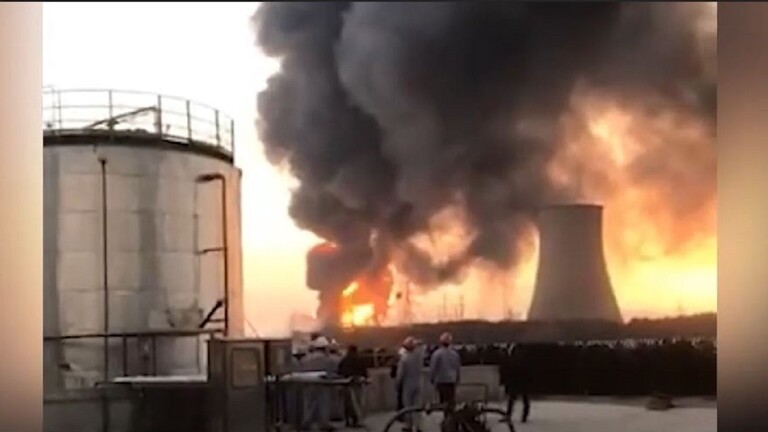 انفجار ضخم يهز مصنعاً كيميائياً في الصين.. فيديو 