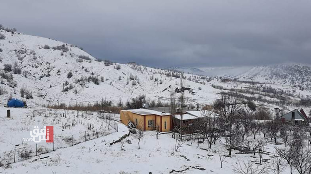 صور.. الثلوج تكسو ناحية في اقليم كوردستان