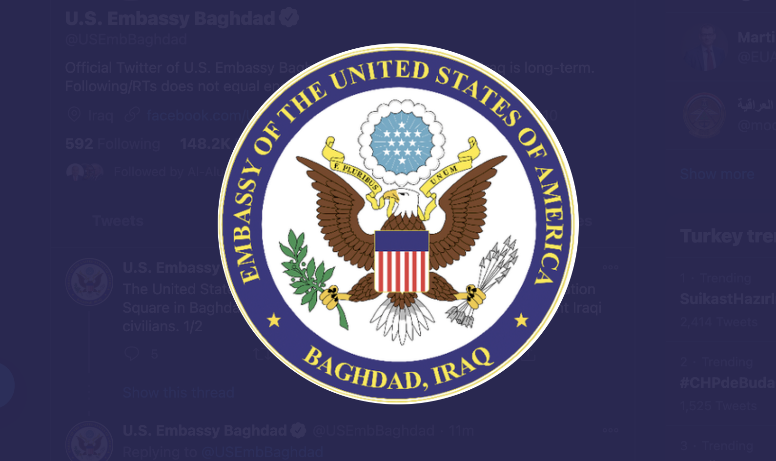 أمريكا تصف انفجار بغداد المزدوج بالعمل الجبان: العراقيون ما زالوا يواجهون مخاطر الإرهاب