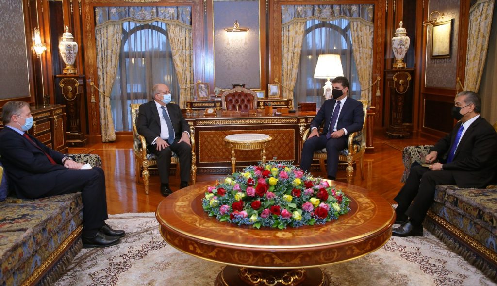 Barzani meets the Greek Consul General in Erbil 