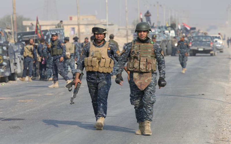 Still unable to pinpoint the location, security forces investigate an explosion in Eastern Baghdad 