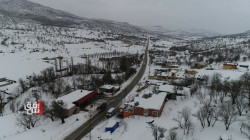 الثلوج توقف حركة السياحة والسفر عبر معبر حاج عمران في اقليم كوردستان