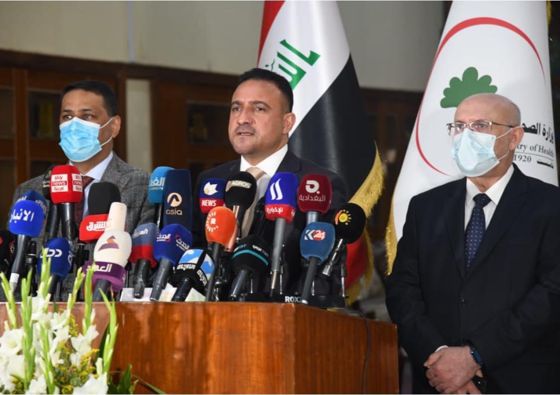 وزير الصحة يحذر من موجة جديدة لكورونا تجتاح العراق ويعلن ارتفاع الاصابات اكثر من 2%