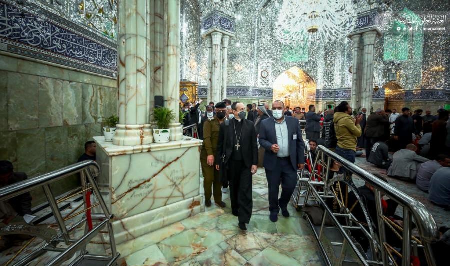 The Vatican delegation visits the Imam Ali bin Abi Talib shrine in 