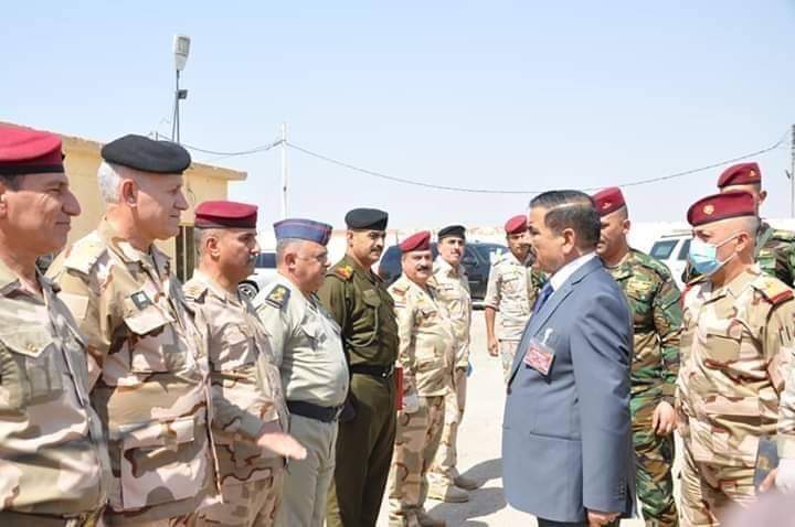 Iraq's Defense Minister heads back to Baghdad after a lightning visit to Diyala 