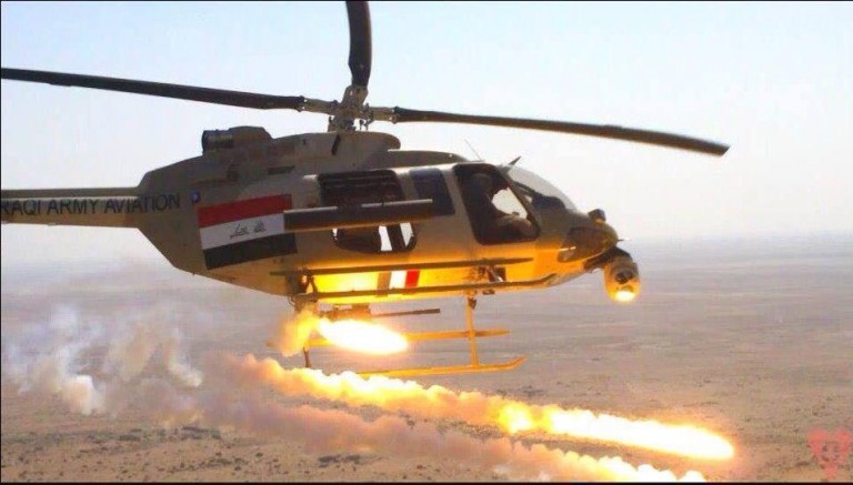 Iraqi airforces destroy ISIS vehicles in Diyala