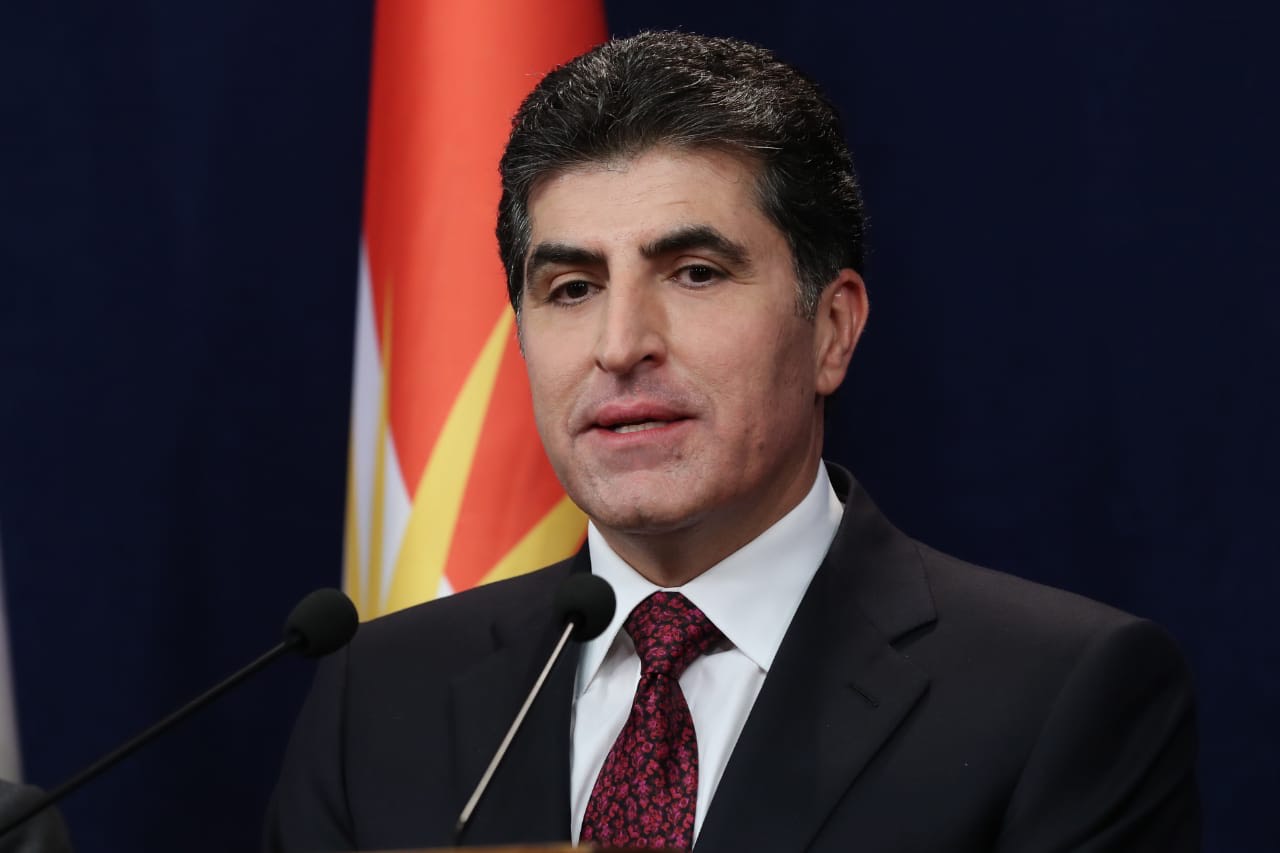 رئيس اقليم كوردستان يوجه رسالة الى المجتمع الدولي بشأن قصف أربيل