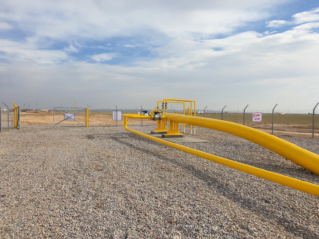 The Ministry of Oil completes a 22 km pipeline that supplies al-Qayyarah Power Plant