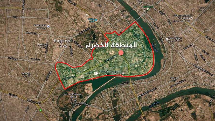 Four rockets land near the Green Zone in Baghdad 