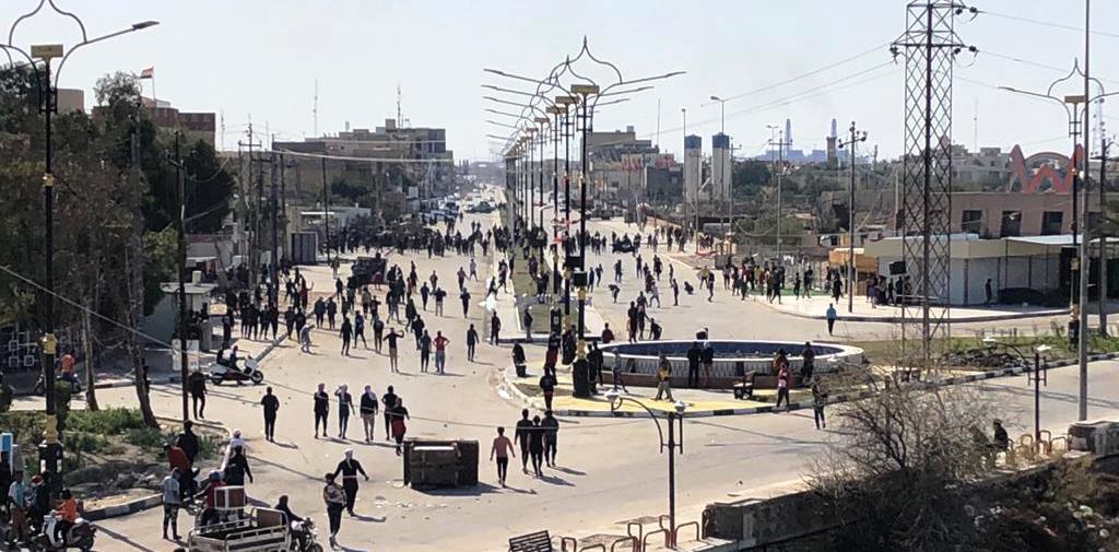 Three injured in the bloody clashes in Nasiriyah 