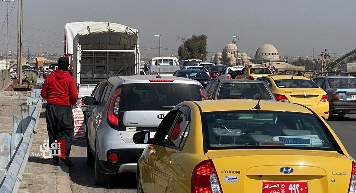 الموصل تختنق مروريا بعد انتهاء أيام الحظر الشامل (صور)