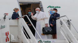 Pope Francis arrives in Iraq