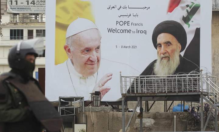 Pope Francis arrives in Najaf to meet top Shiite leader Al-Sistani
