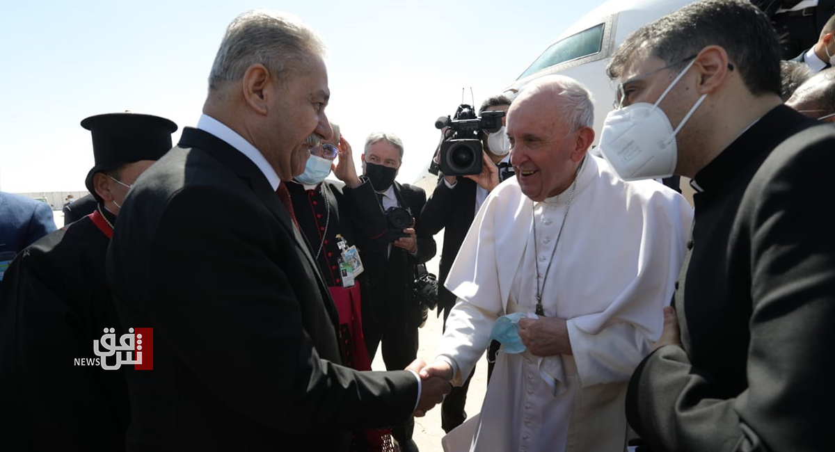 Pope Francis arrives in the Ancient City of Ur