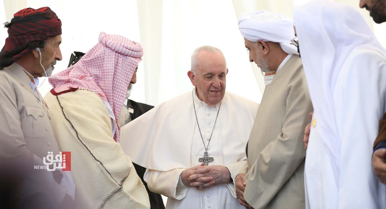 Pope delivers a mass at St Joseph church in Baghdad