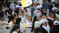البابا فرنسيس يختتم قداسه بأربيل: العراق دائماً معي وأحيي الشعب الكوردي من القلب