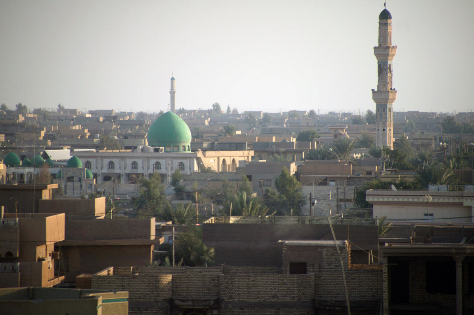 An explosion targets a Logistics Convoy of the Global Coalition forces in Fallujah 