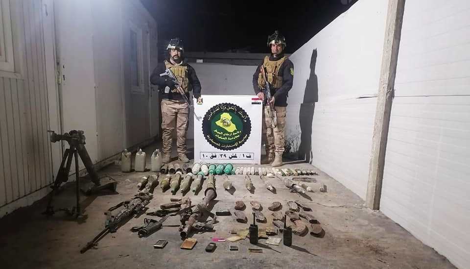 Iraqi Forces seize ISIS weapons and equipment in Al-Anbar