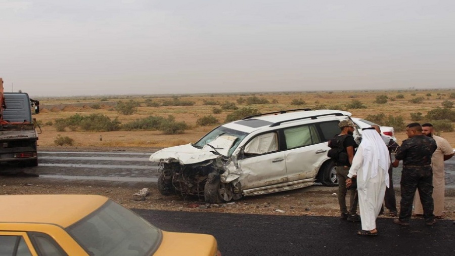 مصرع ثلاثة أشخاص وإصابة آخرين بحادث مروّع جنوبي العراق