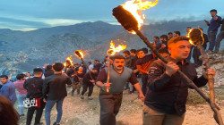 بالصور والفيديو.. إيقاد شعلة نوروز في إقليم كوردستان