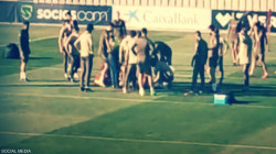 فيديو.. ديمبلي يفقد وعيه ويسقط في التدريبات