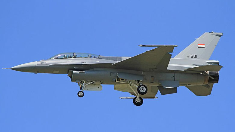 طائرات  F_16 العراقية تفتك بعنصرين من داعش