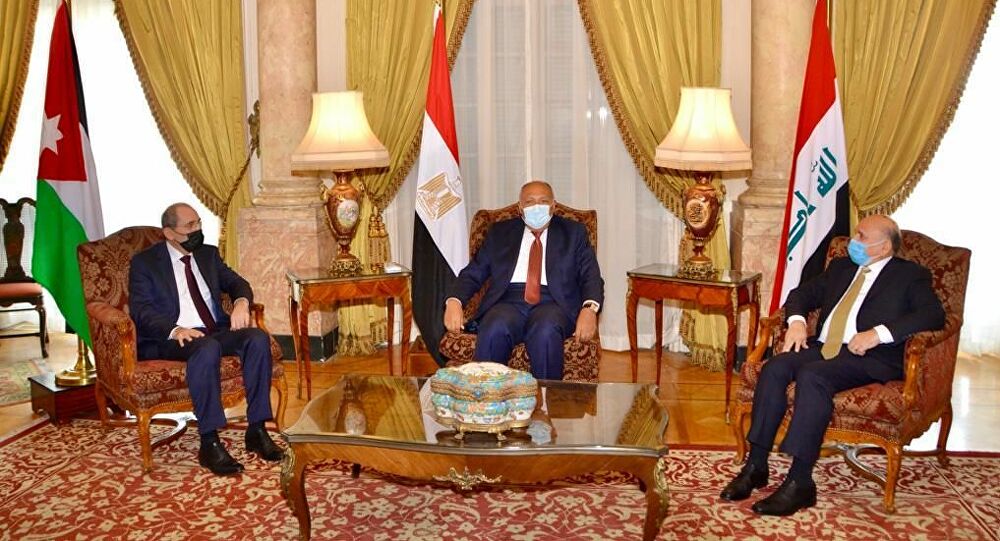 Fuad Hussien held a meeting with his Jordanian and Egyptian counterparts in Baghdad 