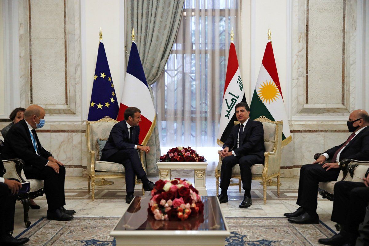 Nechirvan Barzani in the Elysee Palace The particularity of the FrenchKurdish relations