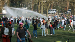 Police disperse thousands at Belgian April Fool party
