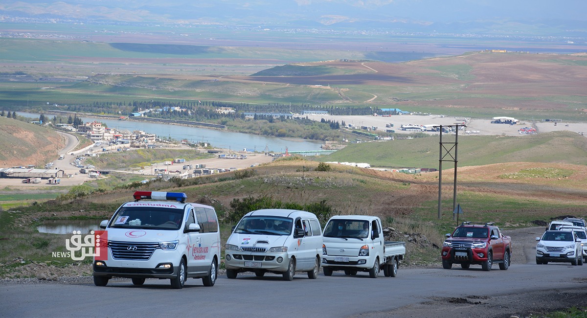 صور .. اقليم كوردستان ينقل ويدفن جثامين لاجئين كورد من سوريا قضوا بحادث في أوربا