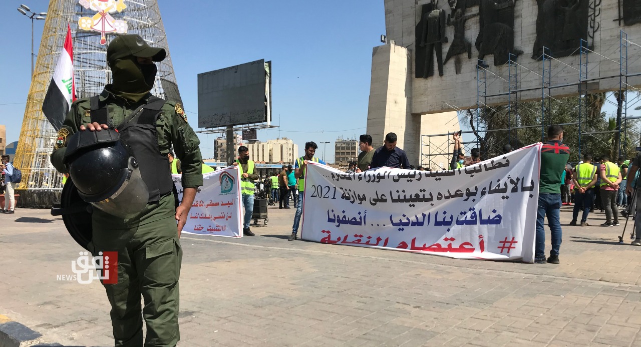 Demonstrators in Baghdad and Karbala warn of escalation 