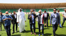 الوفد الخليجي يتفقد الملعب الثانوي للمدينة الرياضية في البصرة 