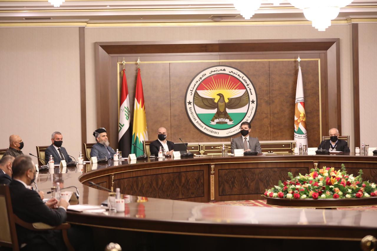  انطلاق اجتماع الأحزاب السياسية الكوردستانية برعاية رئيس الإقليم بأربيل