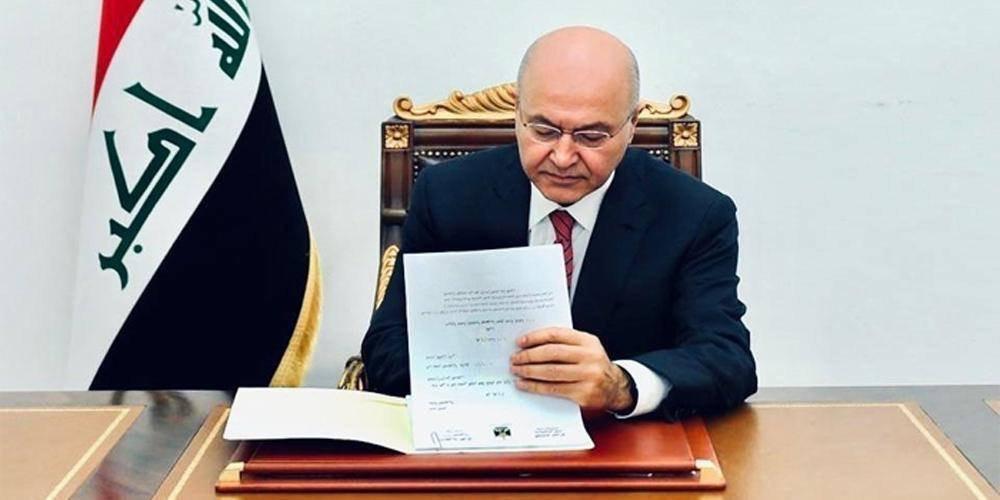 The Iraqi President approves the general budget 1617878662127