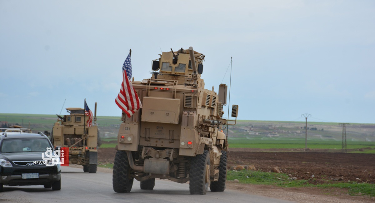US forces conduct a military patrol northeast of Syria 