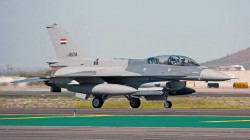 طائرات "F16" العراقية تغير على داعش في سلسلة جبال حمرين