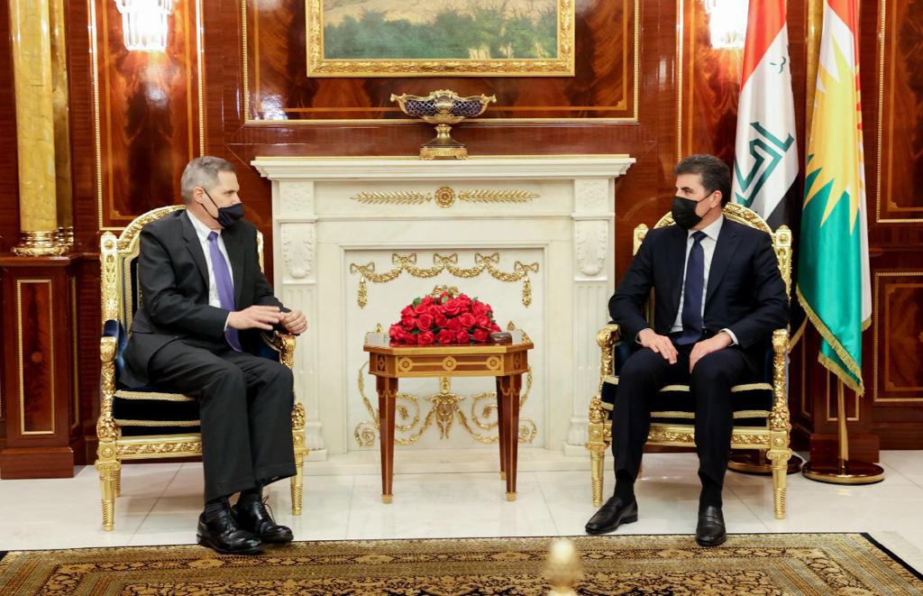 The President of the Kurdistan Region and the US ambassador discuss "strategic dialogue" 1618256657802