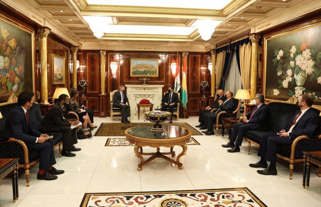 The President of the Kurdistan Region and the US ambassador discuss "strategic dialogue" 1618256667967