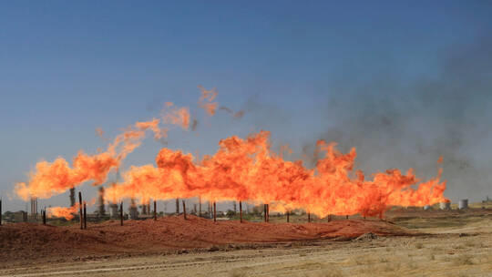 An explosion occurred in two oil wells in Kirkuk