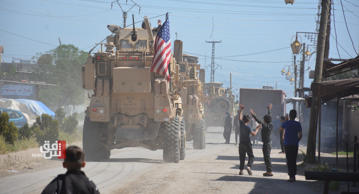 US units patrol on the Syrian-Turkish borders 