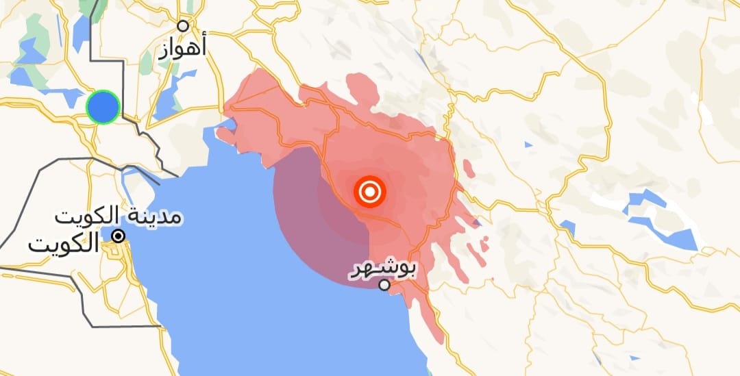 Sensed in Basra, 5.9 magnitude quake rattles a southern Iranian province