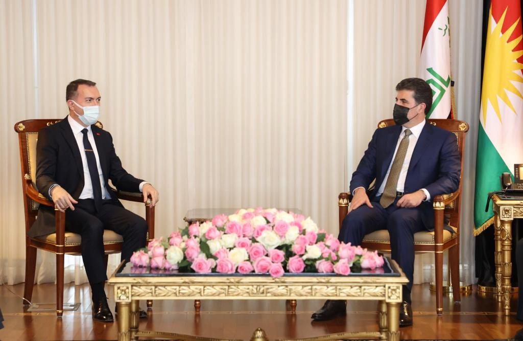 President Barzani convenes with the Turkish Ambassador to Iraq 