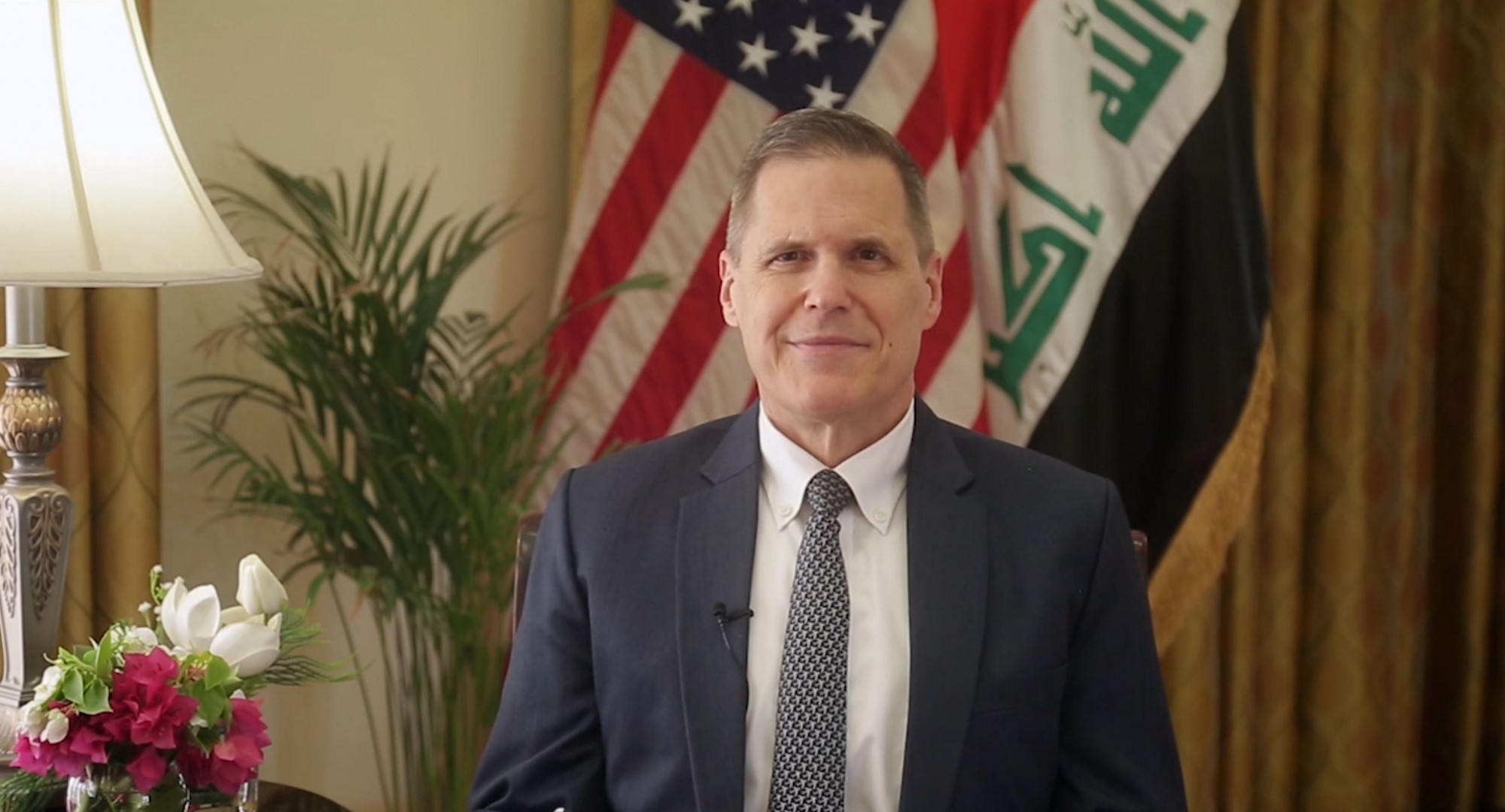 The US ambassador to Iraq: We will not close the embassy in Baghdad and there is no intention to increase the number of our forces 1619524165271